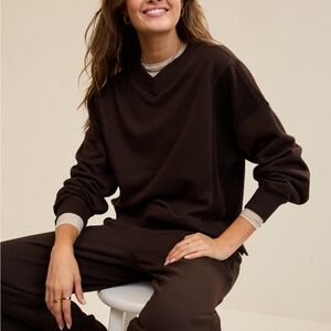 Aerie V-neck Sweatshirt